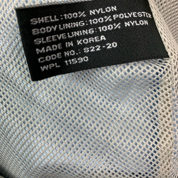 Weatherproof Blue Zipper Front Packable Rain Jacket - Picture 8 of 8